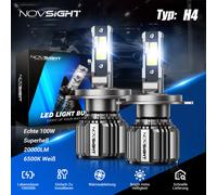 2X H4 Mit LED Zulassung 6500K Scheinwerfer Canbus fehlerfrei 15000LM Halogen