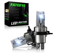 2X H4r 50W 6500K LED Scheinwerfe Mit Zulassung Halogen Wei Fern/Abblendlicht CSP