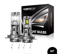 2X H7 Hi/Low Beam Scheinwerfer LED Halogen 6500K Weiß Light Birne Mit Zulassung