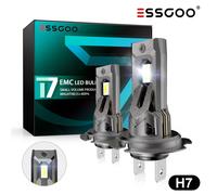2X H7 LED Scheinwerfer Glühlampe Birnen Halogen 30000LM 6500K Wei Mit Zulassung
