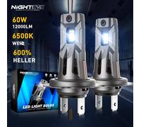 2X H7 LED Scheinwerfer Mit Zulassung Lampen 6500K Hi/Lo Beam Halogen Mit StVZO