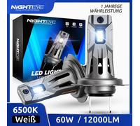 2X H7 LED Scheinwerfer Mit Zulassung Lampen Hi/Lo Beam 1:1 Halogen Mit StVZO Wei