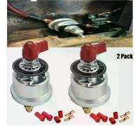2x Heavy Duty Master Batterie Trennschalter Kill 2 Post SPST Kill Cut Off 12V