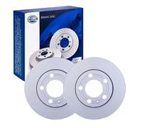 2x HELLA BREMSSCHEIBEN 239mm VORNE passend für SKODA FABIA VW FOX POLO 50