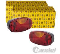 2x HELLA HALOGEN RÜCKLEUCHTEN SATZ passend für ANHÄNGER WOHNWAGEN TRAILER PKW