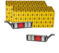 2x Hella Mit Led Halogen Rückleuchten Satz 24v Hinten Links+rechts Rücklichter