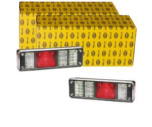 2x Hella Mit Led Halogen Rückleuchten Satz 24v Hinten Links+rechts Rücklichter Heckleuchte: Daf: 1529571 Feldbinder: 1085219 Fruehauf: Lsa0081007 H