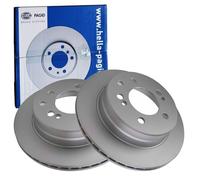 2x HELLA PRO BREMSSCHEIBEN 307mm INNENBELÜFTET HINTEN passend für SSANGYONG KYRO