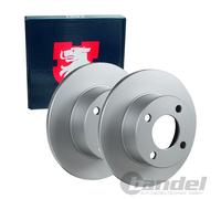 2x JP GROUP BREMSSCHEIBEN Ø245mm VOLL HINTEN passend für AUDI 100 80 90