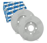 2x Jurid Bremsscheiben Hinten 240mm Voll Passend Für Opel Combo Corsa Tigra Bremsscheibe: A.b.s.: 17149 Abakus: 23104144 Abakus: 231041442 Ackoja: