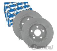 2X JURID BREMSSCHEIBEN HINTEN 259mm VOLL PASSEND FÜR LEXUS CT TOYOTA PRIUS