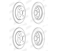 2X JURID BREMSSCHEIBEN HINTEN 292mm VOLL PASSEND FÜR CHEVROLET MALIBU OPEL