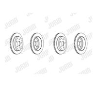 2x Jurid Bremsscheiben Hinten 330mm Belüftet Passend Für Jeep Grand 562970jc Bremsscheibe: A.b.s.: 18223 Aisin: P6r1723s Ashika: 6109907c Blue Pr