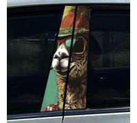 2x Katze Frosch Kamel Auto B Säulen Zentrum Säulen Abdeckung Aufkleber