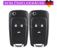 2X Klapp Schlüssel Gehäuse Für Opel Astra J GTC Insignia Adam Corsa E Mokka Karl