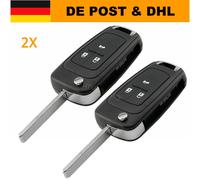 2X Klapp Schlüssel Gehäuse Für Opel Insignia A Astra J Cascada Meriva B Mokka