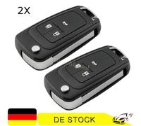 2x Klapp Schlüssel Gehäuse Für Opel Insignia A Astra J GTC Cascada Corsa E Mokka