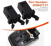 2X Klemmfeder Brillenetui Schalter Clip 4F0947117 Für AUDI A4 A5 A6 A7 A8 Q5/Q7