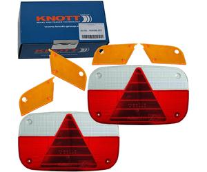 2x Knott Lichtscheibe Ersatzglas Linksrechts Für Heckleuchte Multipoint 3 Knott Aspöck: 404496.001