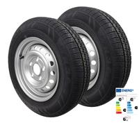 2x Komplettrad 155/80R13 84N 112x5 155 R 13 PKW Anhänger Rad Felge 4,5Jx13 DOT25