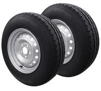 2x Komplettrad 185R14C 185 R 14 C 104/102N Wohnwagen Tabbert Hobby Knaus DOT2025