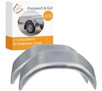 Preiswert&Gut 2X Kotflügel Anhänger 13 Zoll Stahlblech verzinkt, robust, Schutzblech für PKW Anhänger 660x190x340 mm Anhängerkotflügel Typ 1966 UV-beständig