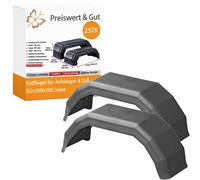 2x Kotflügel Anhänger 152x510x190,5 mm eckig Radkasten für 8 Zoll Rad - Kunststoff - Stoßfest - UV-beständig - stoßfest