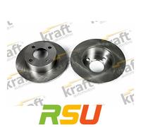 Kraft Automotive Bremsscheibe hinten 6050010 245 mm für Audi 100 C3/443/444, 80 B3 – 2x