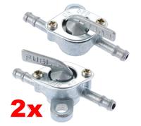 2 tlg Benzinhahn 6mm Inline Fuel Tank Filter Switch für Quad Dirt Bike ATV