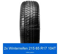 2x Kumho WinterCraft WS-71 3PMSF XL 215/65 R17 104T Winterreifen | 66409