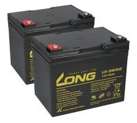 2x Kung Long U1-36NE 12V 36Ah (24V) - Proflex VR300 - M6 - 3726