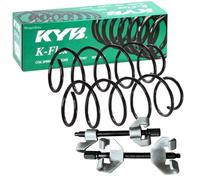 2x KYB Fahrwerksfeder Hinten + Federspanner für MERCEDES CLK A209 E W211