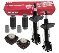 2x KYB Stoßdämpfer + Service-Kit + Domlager Hinten für TUCSON JM SPORTAGE JE KM