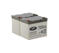 2x Landport EVX12039 12V 39Ah - passend als Alternative zu U1-36NE 34/36Ah