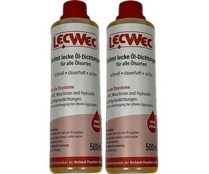 2X LecWec 500ml Lec Wec Motor Getriebe Abdichtung Dichtung Dichtmittel Abdichten