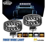 2X Led Arbeitsscheinwerfer gelb/weißes Licht Offroad 12V/24V Traktor LKW Bagger