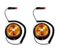 2x LED Rundumleuchte 4 Blitzmuster E9 ECE R10 Magnet PKW LKW Traktor Warnleuchte