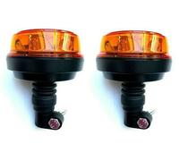 2x LED Rundumleuchte mit 4 Blitzmuster Warnleuchte 12V 24V für LKW PKW Traktor