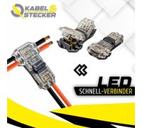 2x KFZ Auto T-Kabelverbinder 2-Polig Signal Verbindung Steckverbinder Modellbau