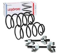 2x LESJÖFORS Fahrwerksfeder Hinten + Federspanner für MERCEDES E W211 1.8-5.5