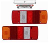 2x Lichtscheibe für 5-Kammer Rückleuchte für VW T4 T5 Pristche Anhänger DOKA