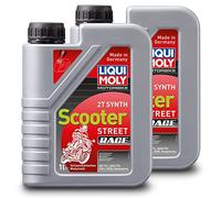 2x LIQUI MOLY 1053 Motorbike 2T Synth Scooter Street Race Motorrad Motoröl 1L