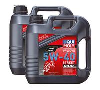 2x LIQUI MOLY 1685 Motorbike 4T Motorrad Synth Sport Street Race 5W-40 4L