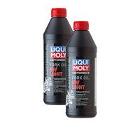 2x LIQUI MOLY 2716 Motorbike MotorradFork Oil Gabelöl Stoßdämpfer 5W light 1L