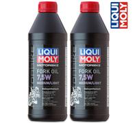 2x LIQUI MOLY 2719 Motorbike Fork Oil 7,5W medium/light Motorrad Gabelöl Öl 1L