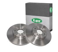 2x LPR BREMSSCHEIBEN 278mm BELÜFTET VORNE passend für FORD B-MAX FIESTA | F1034V