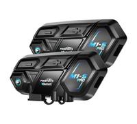 2X M1-S Pro Motorrad Intercom Gegensprechanlage Bluetooth Headset 2000m 10Fahrer