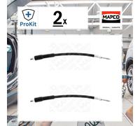 2x Mapco 3769 Bremsschlauch, Bremsleitungsatz Hinten für BMW 5 Touring 5