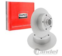 Mapco Bremsscheibe 15868C Hinterachse 245 mm voll für Audi 1x