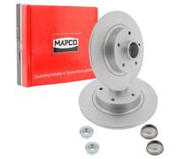 2x Mapco Bremsscheiben 274mm Voll Hinten Passend Für Renault Fluence Grand Scéni Bremsscheibe: A.b.s.: 18160c Abakus: 23104039 Abakus: 231040392 As